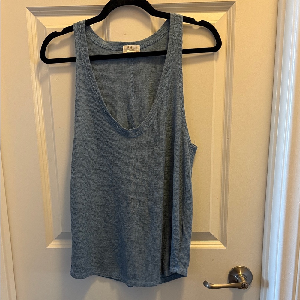 Elegant Blue Tank Top by PST Los Angels Size XL